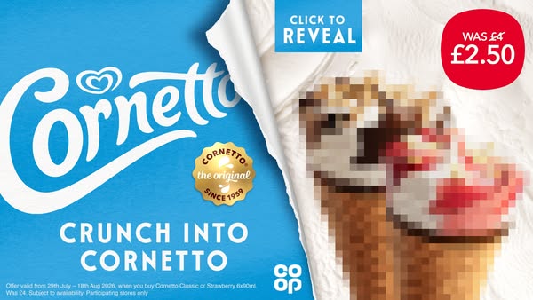 Available in-store & online at your local Co-op