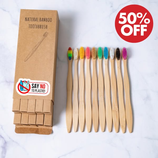 50% Off Bamboo Toothbrush