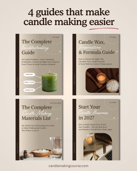 4 Practical Guides Every Candle Maker Needs