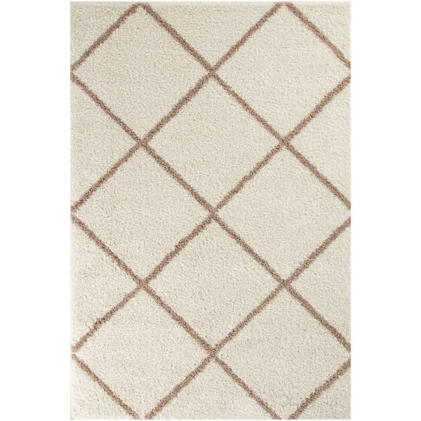 Moroccan Ivory Shaggy Rug | 530