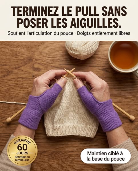La première chose qui m'a permis de continuer à tricoter