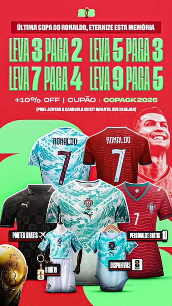 Anúncio de GK Imports - Camisolas Desportivas