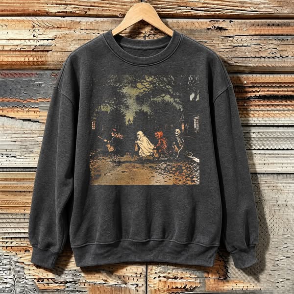 Vintage Gothic Halloween Sweatshirt