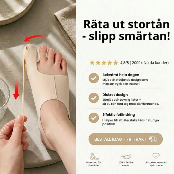 Trött på obekväma skor och fotstöd som inte fungerar?