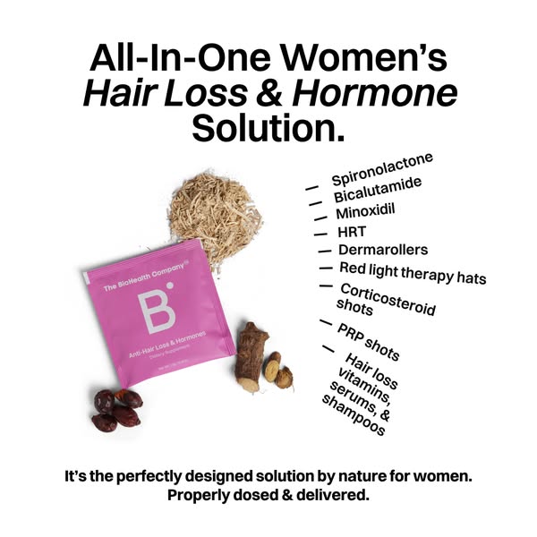 The Answer to Women's Hair Loss & Hormonal Imbalance.