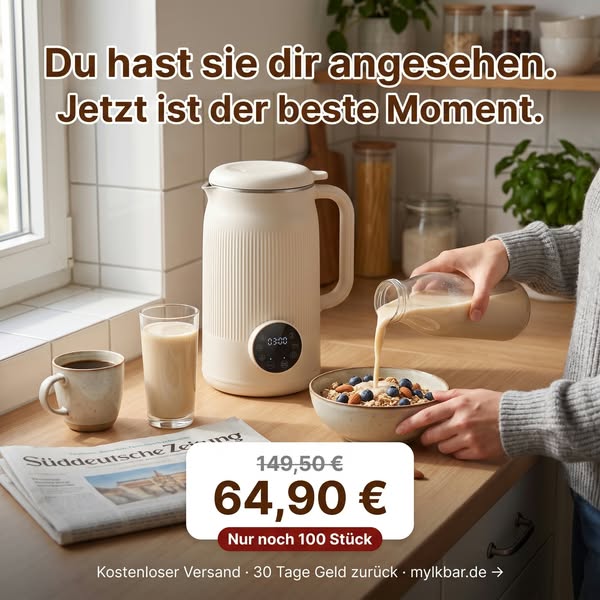 Noch da? Die MylkBar auch. Aber nicht mehr lange.