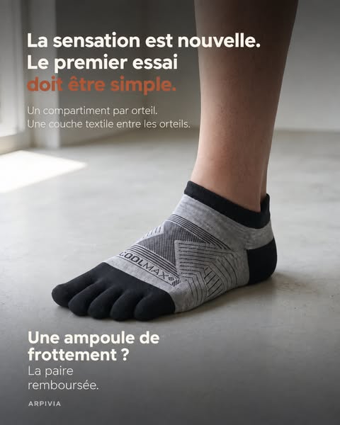 Chaussettes 5 orteils · Garantie Terrain