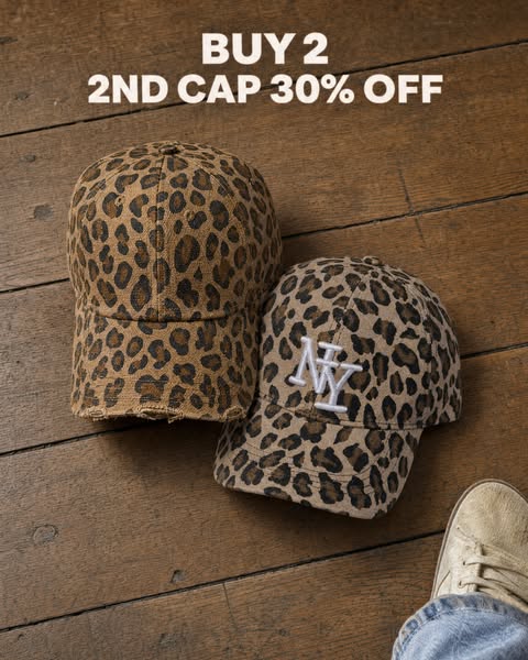 LEOPARD CAP.