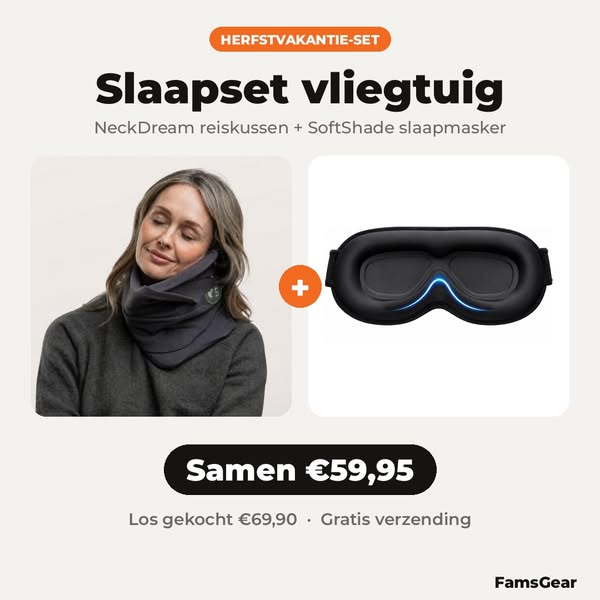 Slaapset vliegtuig – €59,95