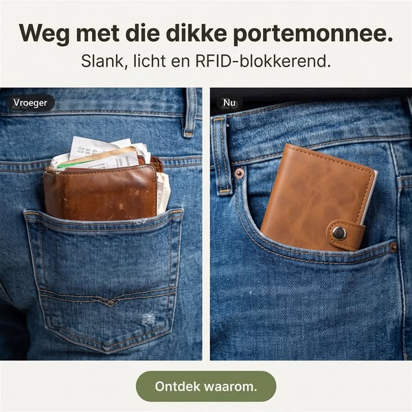 Weg met die dikke portemonnee
