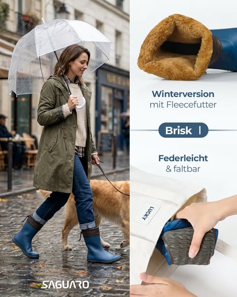 Warm bei Kälte. Trocken bei Regen.