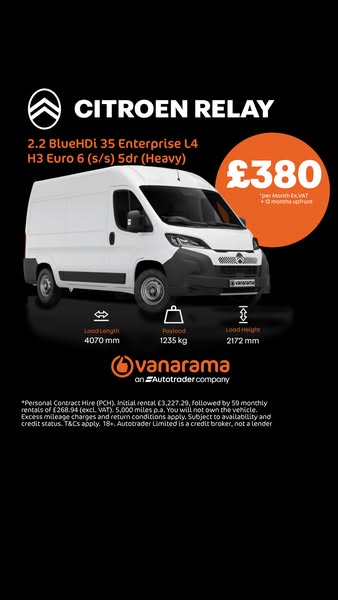Our best value van deals