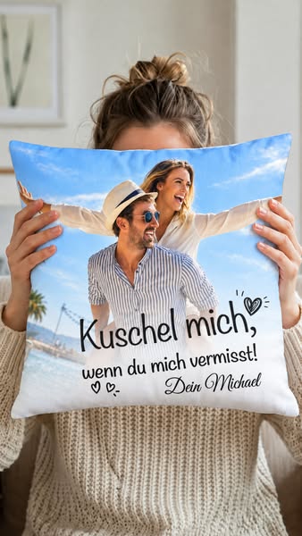 Verschenke ein individuell gestaltetes Kissen