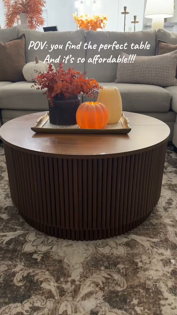 50% OFF Round Lift Top Coffee Table – Only €34.9