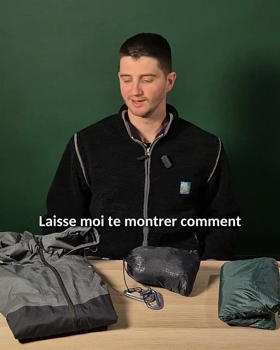 1 Cape. 3 usages. Sac allégé.
