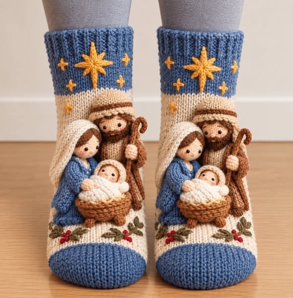 Last Day 50% OFF-3D Nativity Christmas Socks