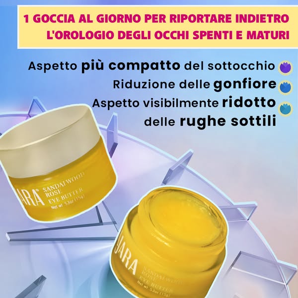 VASO D'ORO PER LE OCCHIAIE MATURE