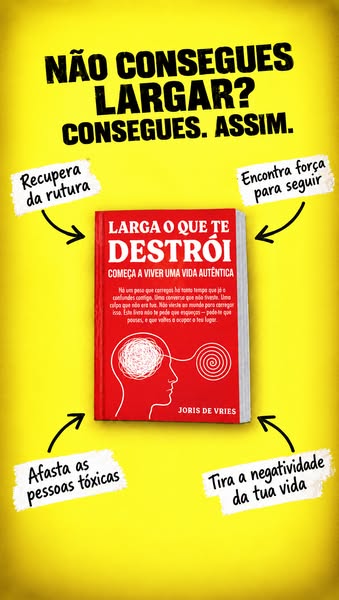 Não consegues largar? Consegues. Olha