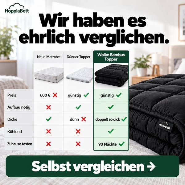Statt 600 € für eine neue Matratze