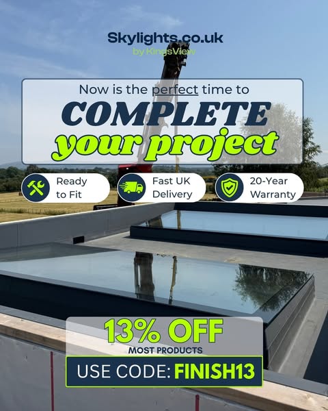 13% OFF Rooflights
