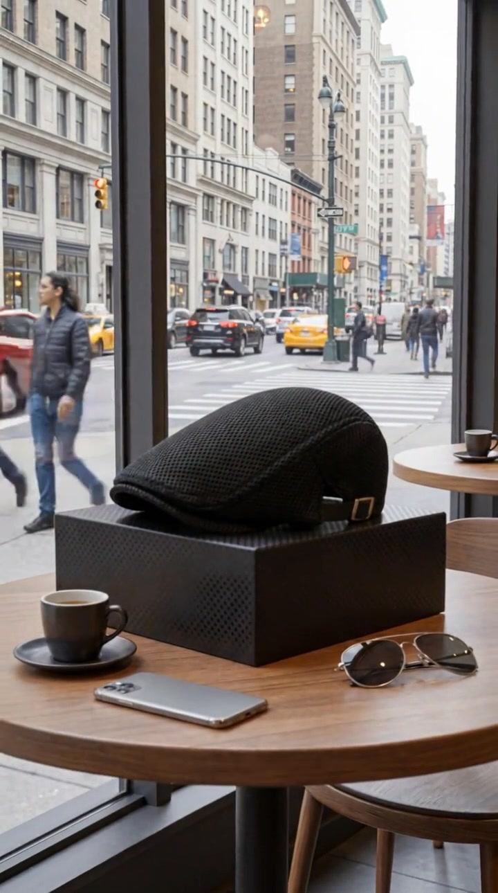 Men's Breathable Mesh Flat Cap