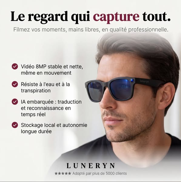 Lunettes intelligentes avec IA