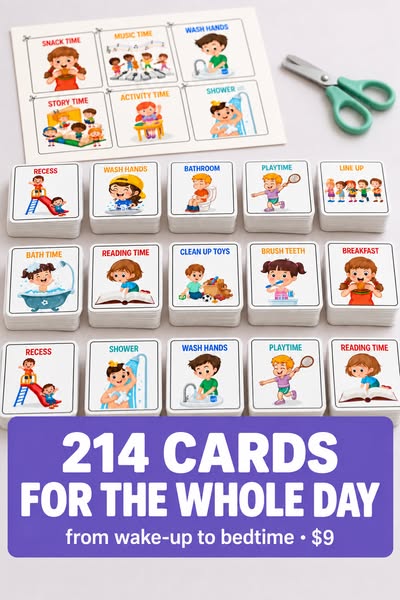 214 ready-to-use cards.