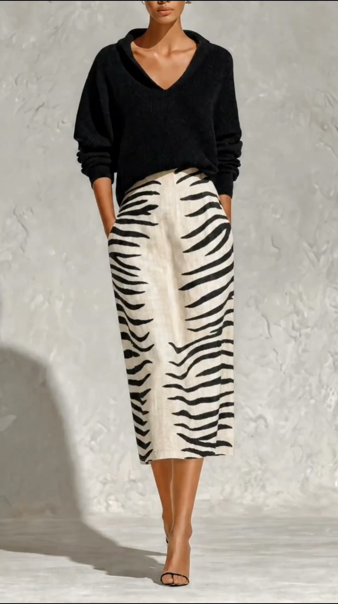 The Statement Print Midi