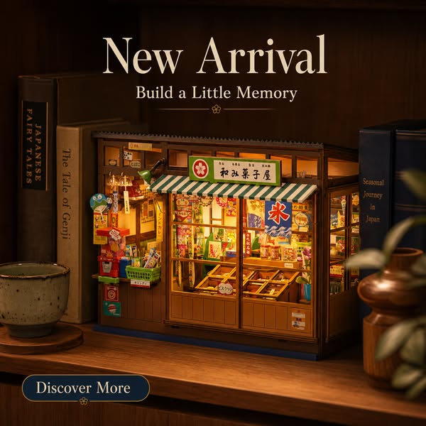 New! Nostalgic Corner Shop Book Nook