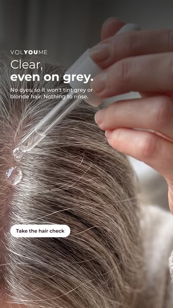 Fuller, thicker-looking hair, in one minute a day