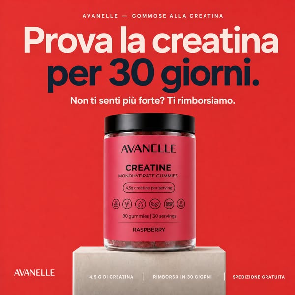 Prova la creatina per 30 giorni