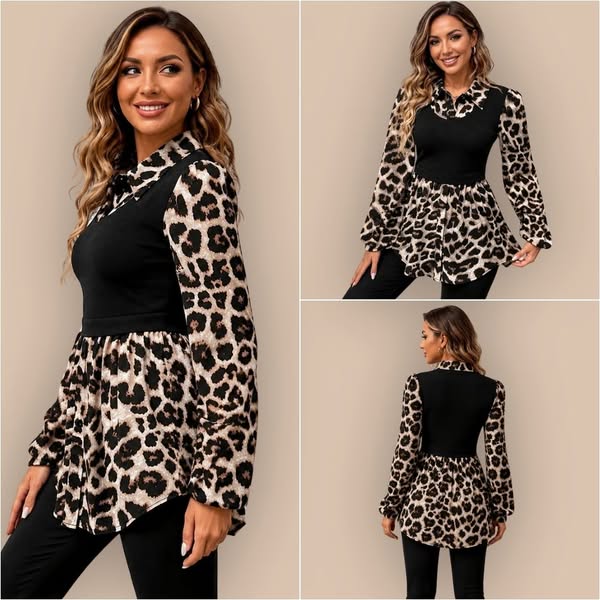 DANIELA | BLUSA LEOPARDO SOFISTICADA