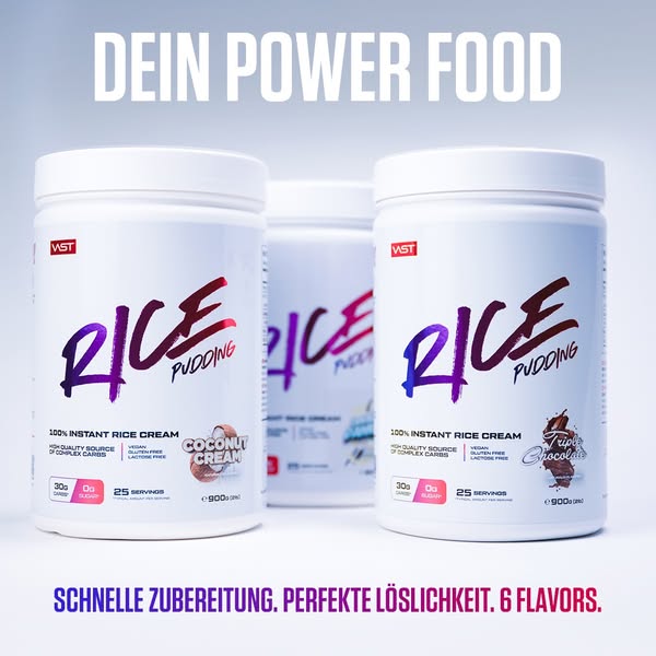 Der neue Instant RICE Pudding von VAST