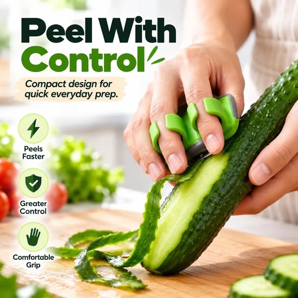 Two-Finger Grip Finger Peeler (2-Pack)