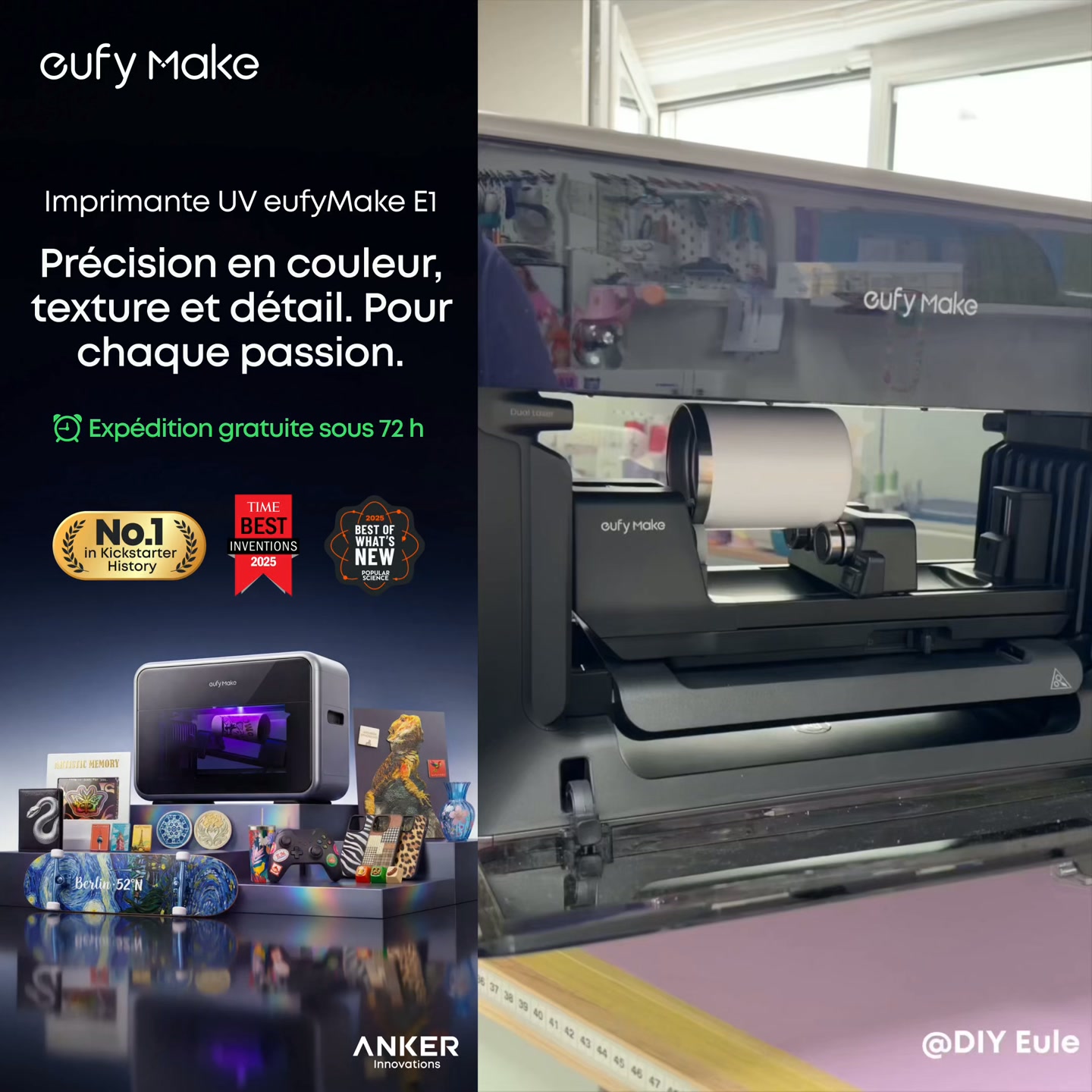 Imprimante UV eufyMake E1 – La précision pour toutes vos passions