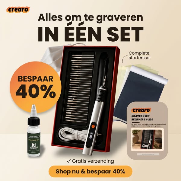Alles om te graveren, in één set.