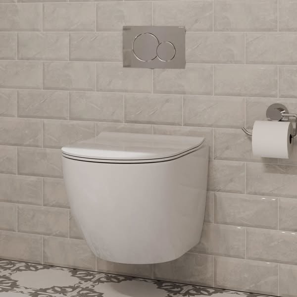 Atti Series 200 White Wall Hung Toilet