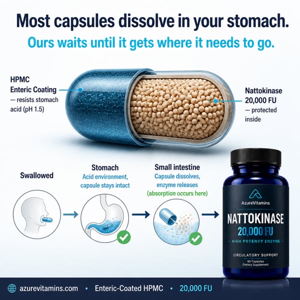 20,000 FU Nattokinase for Circulation