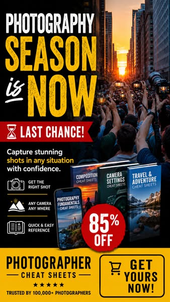 Only Hours Left Photography Cheat Sheets
