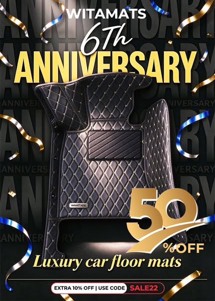6TH： 50% OFF + EXTRA 10% OFF (Code: SALE22)