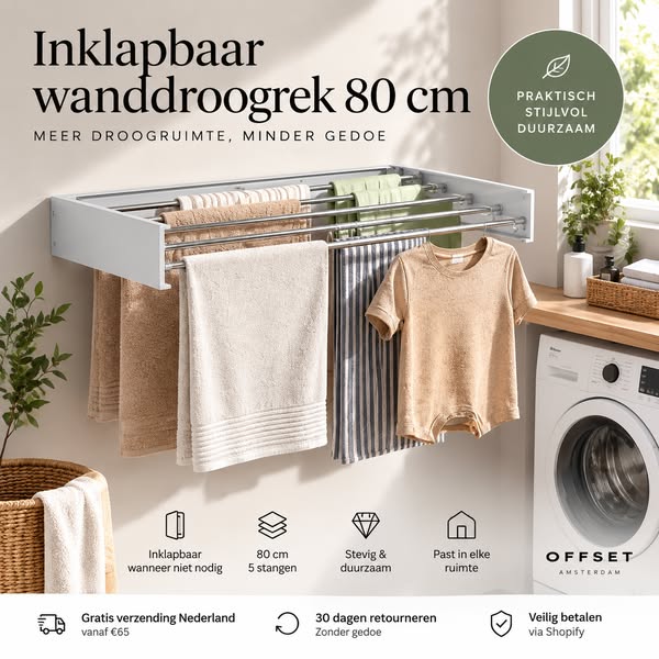 Meer droogruimte. Minder gedoe.