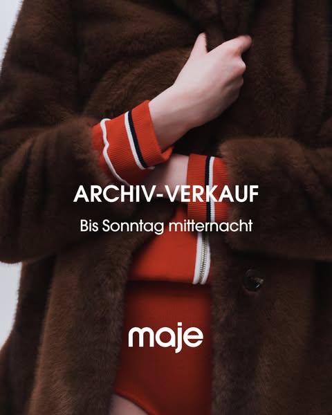 Archiv-verkauf Maje