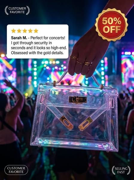 Women's Transparent Jelly Bag