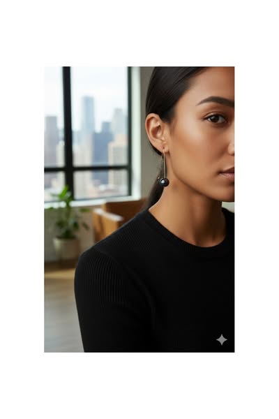 Majique London Dual Tone Long Sphere Dangle Earring Colour: 2 Tone£6