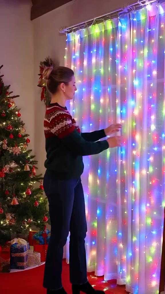 Remote-Control Led Curtain Light