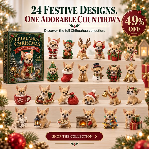 LAST DAY 50% OFF - Chihuahua Advent Calendar 2026 - 24-Day Festive Countd