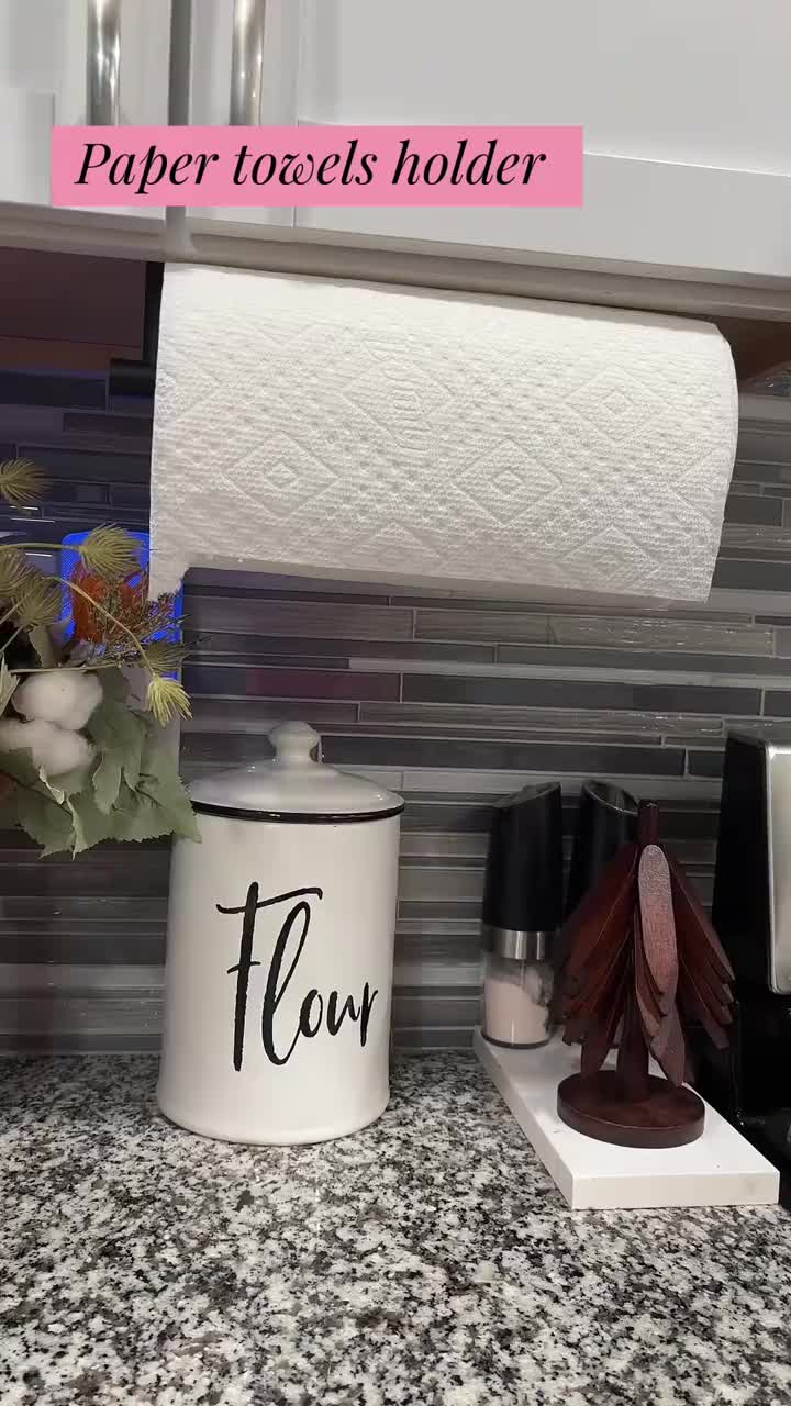 Punch-Free Paper Towel Holder