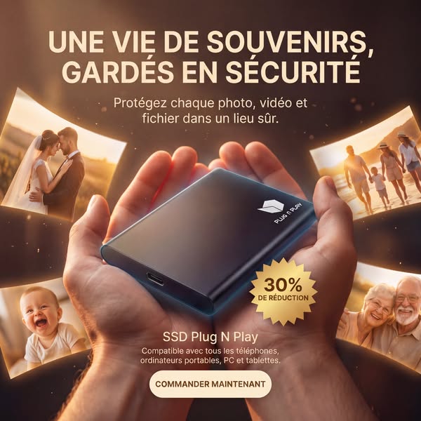 Stockez vos photos et vidéos en toute sécurité et rapidement.