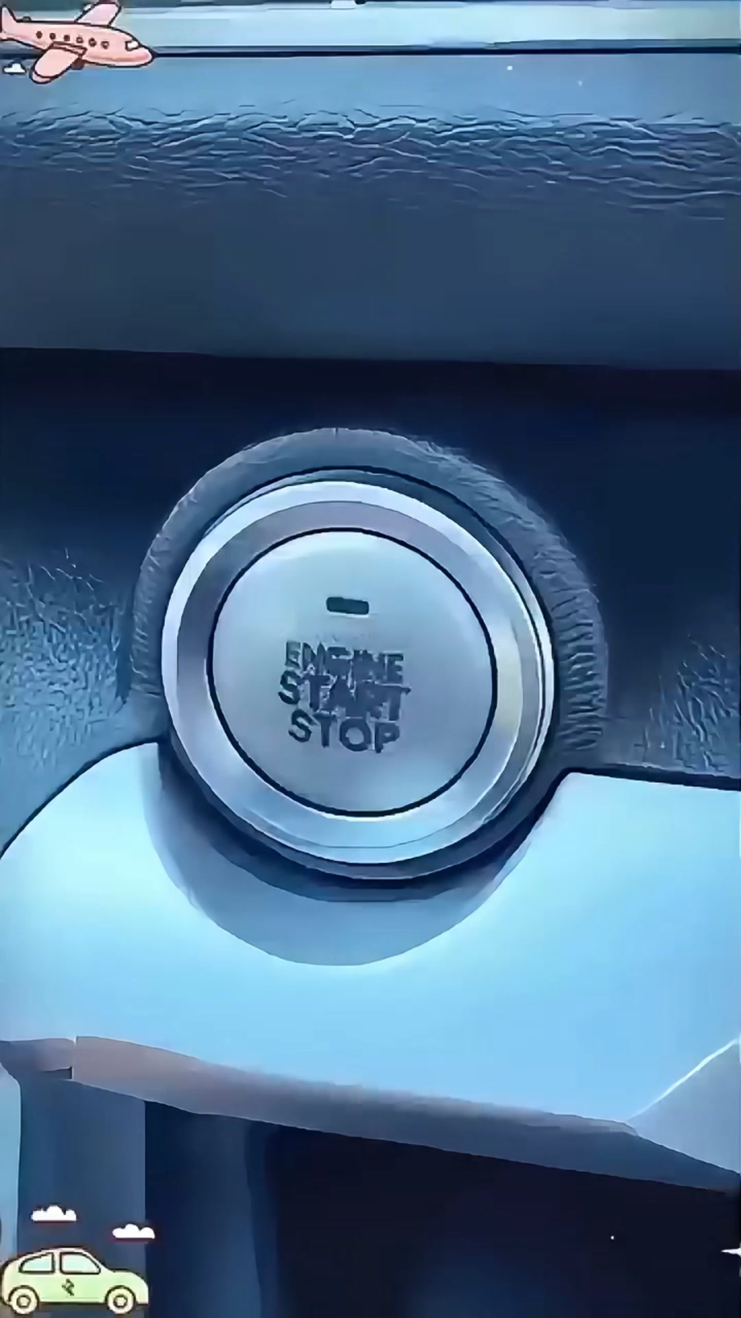 Zierring für den Motorstartknopf