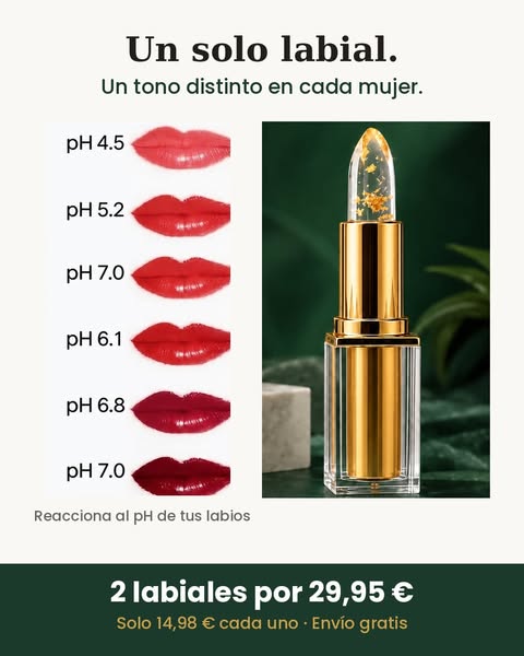 Un solo labial, tu tono exacto